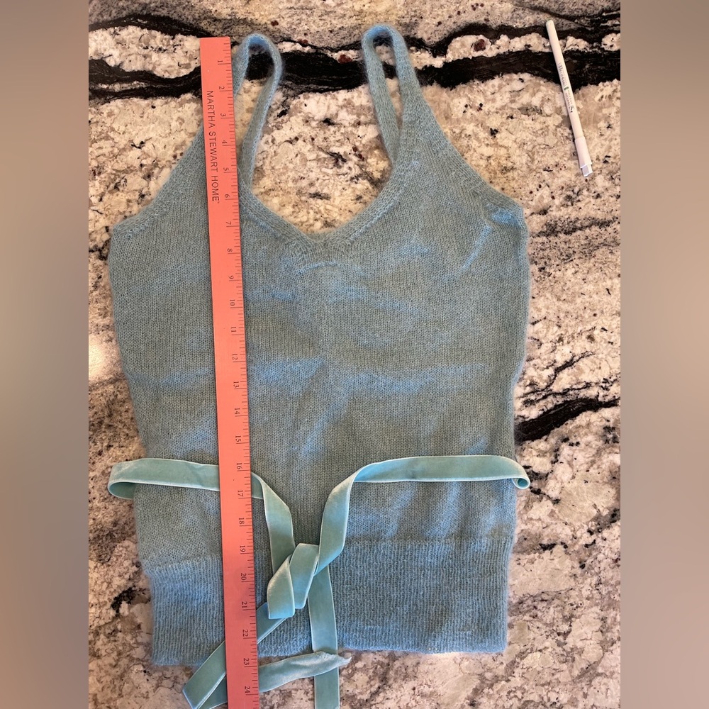 Vintage Banana Republic Soft Blue Mohair Knit Camisole - Picture 6 of 10